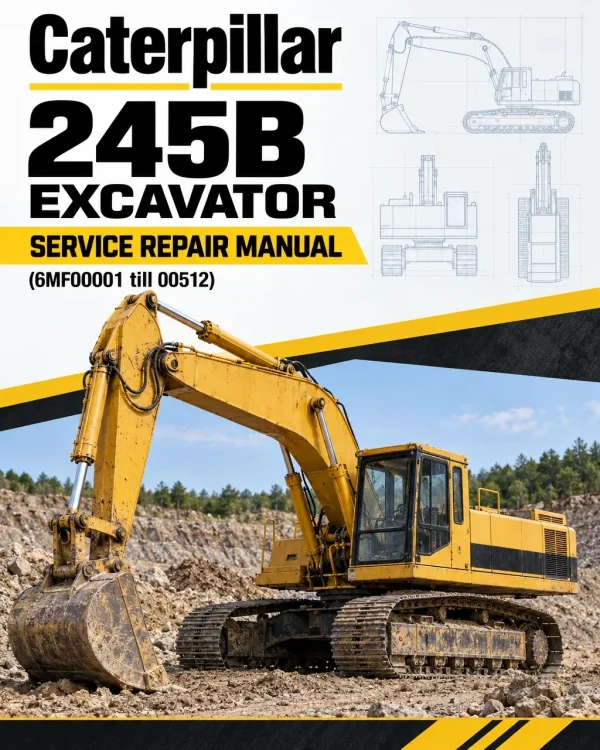 Caterpillar CAT 245B Excavator Service Repair Manual (6MF00001 till 00512)