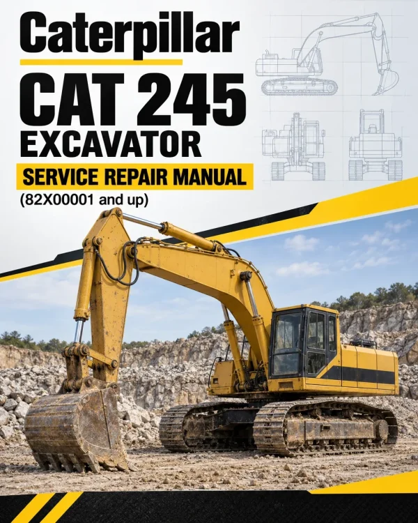 Caterpillar CAT 245 Excavator Service Repair Manual (82X00001 and up) Caterpillar CAT 245 Excavator Service Repair Manual (82X00001 and up)