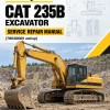 Caterpillar CAT 235B Excavator Service Repair Manual (7WC00001 and up)