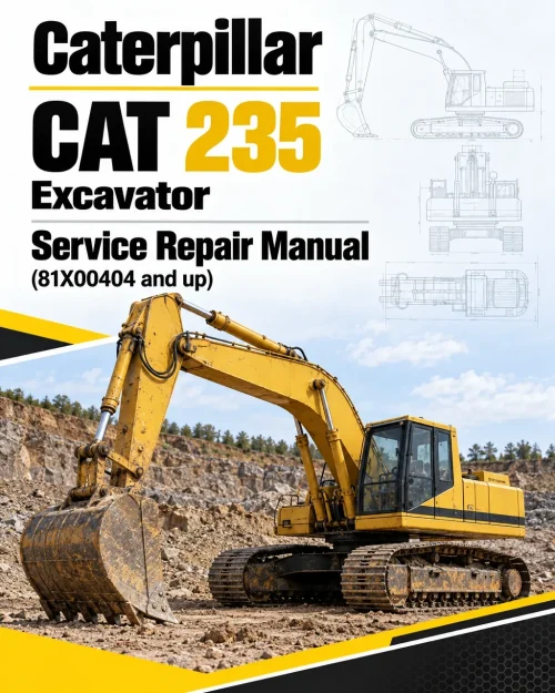Caterpillar CAT 235 Excavator Service Repair Manual (81X00404 and up) Caterpillar CAT 235 Excavator Service Repair Manual (81X00404 and up)