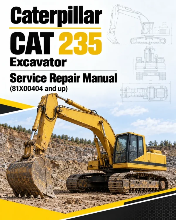 Caterpillar CAT 235 Excavator Service Repair Manual (81X00404 and up) Caterpillar CAT 235 Excavator Service Repair Manual (81X00404 and up)