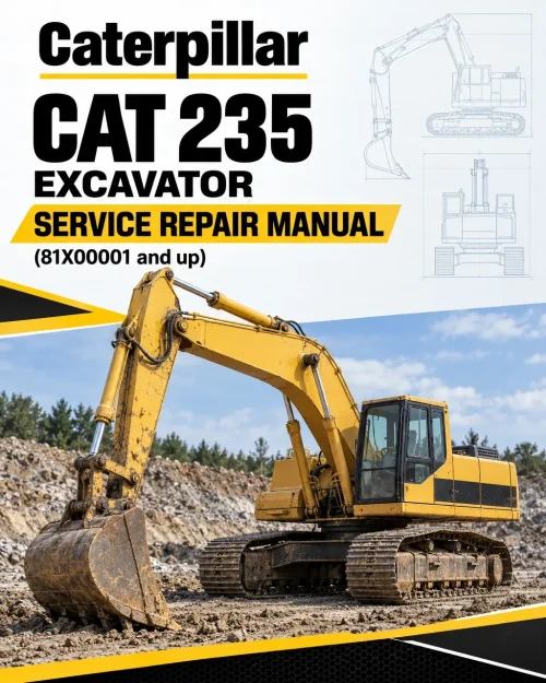 Caterpillar CAT 235 Excavator Service Repair Manual (81X00001 and up) Caterpillar CAT 235 Excavator Service Repair Manual (81X00001 and up)