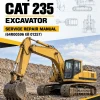 Caterpillar CAT 235 Excavator Service Repair Manual (64R00596 till 01257)