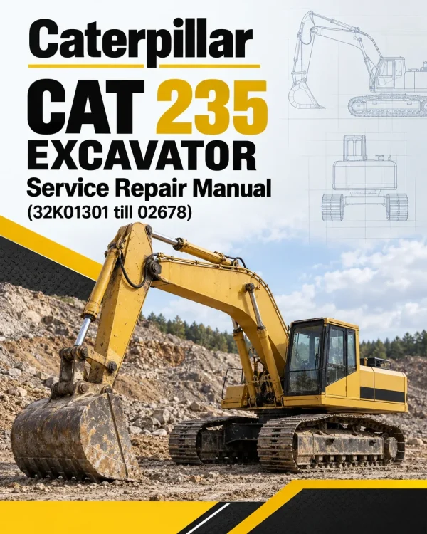 Caterpillar CAT 235 Excavator Service Repair Manual (32K01301 till 02678) Caterpillar CAT 235 Excavator Service Repair Manual (32K01301 till 02678)