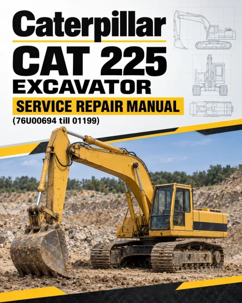 Caterpillar CAT 225 Excavator Service Repair Manual (76U00694 till 01199) Caterpillar CAT 225 Excavator Service Repair Manual (76U00694 till 01199)