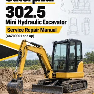 Caterpillar CAT 302.5 Mini Hydraulic Excavator Service Repair Manual (4AZ00001 and up)