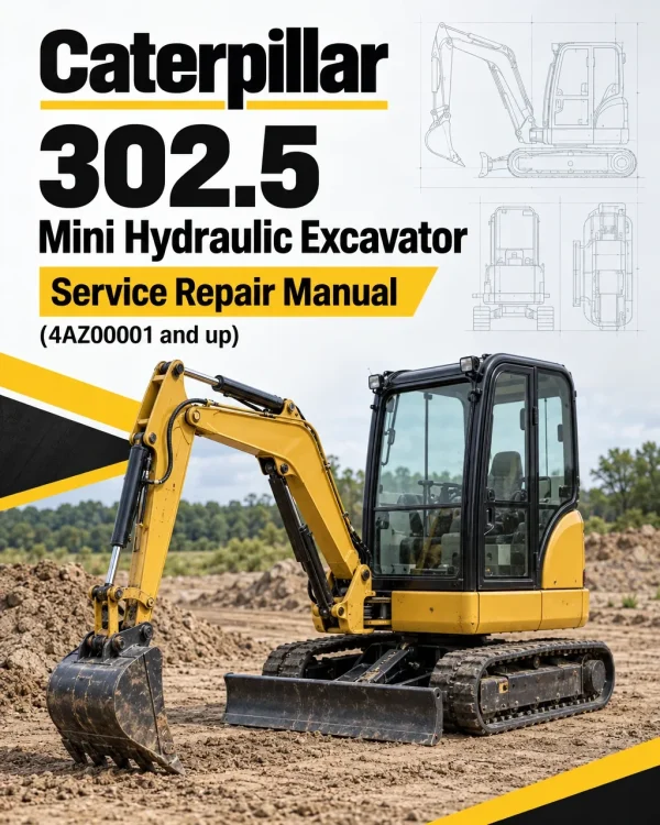 Caterpillar CAT 302.5 Mini Hydraulic Excavator Service Repair Manual (4AZ00001 and up) Caterpillar CAT 302.5 Mini Hydraulic Excavator Service Repair Manual (4AZ00001 and up)