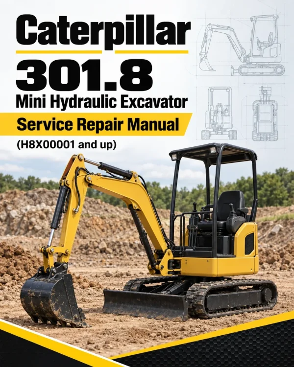 Caterpillar CAT 301.8 Mini Hydraulic Excavator Service Repair Manual (H8X00001 and up) Caterpillar CAT 301.8 Mini Hydraulic Excavator Service Repair Manual (H8X00001 and up)