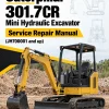 Caterpillar CAT 301.7CR Mini Hydraulic Excavator Service Repair Manual (JH700001 and up)