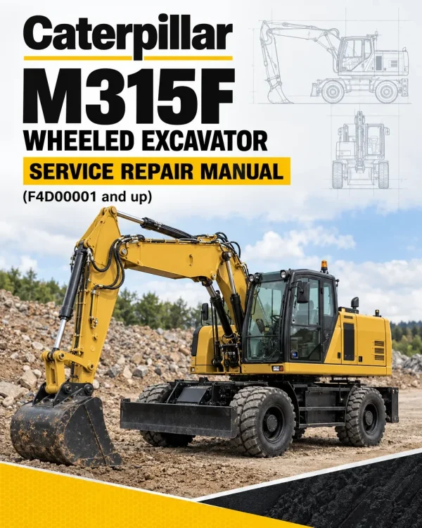 Caterpillar CAT M315F Wheeled Excavator Service Repair Manual (F4D00001 and up)