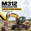 Caterpillar CAT M312 Excavator Service Repair Manual (6TL00410 and up) Caterpillar CAT M312 Excavator Service Repair Manual (6TL00410 and up)