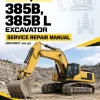 Caterpillar CAT 385B, 385B L Excavator Service Repair Manual (BKF00001 and up)