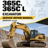Caterpillar CAT 365C, 365C L Excavator Service Repair Manual (MEM00001 and up)