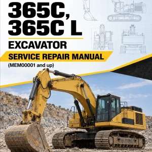 Caterpillar CAT 365C, 365C L Excavator Service Repair Manual (MEM00001 and up)