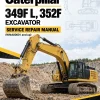Caterpillar CAT 349F L, 352F Excavator Service Repair Manual (WNA00001 and up)