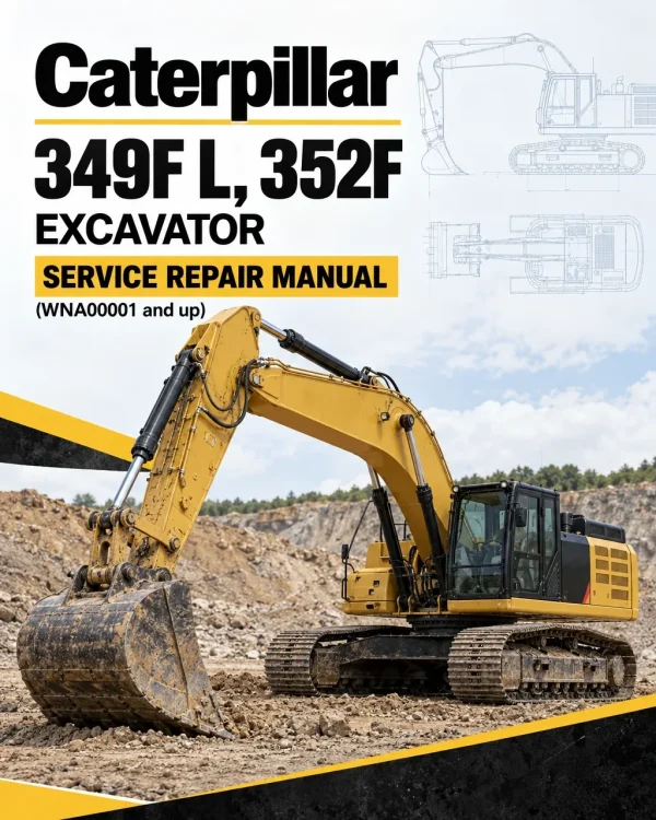 Caterpillar CAT 349F L, 352F Excavator Service Repair Manual (WNA00001 and up)