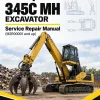 Caterpillar CAT 345C MH Excavator Service Repair Manual (M2R00001 and up)