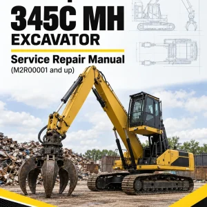 Caterpillar CAT 345C MH Excavator Service Repair Manual (M2R00001 and up)