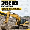 Caterpillar CAT 345C HCR Excavator Service Repair Manual (MTE00001 and up)