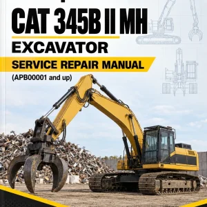 Caterpillar CAT 345B II MH Excavator Service Repair Manual (APB00001 and up)