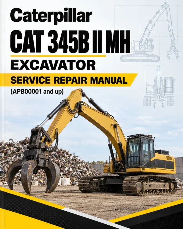 Caterpillar CAT 345B II MH Excavator Service Repair Manual (APB00001 and up) Caterpillar CAT 345B II MH Excavator Service Repair Manual (APB00001 and up)