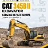 Caterpillar CAT 345B II Excavator Service Repair Manual (FEE00001 and up)