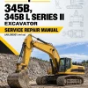 Caterpillar CAT 345B, 345B L SERIES II Excavator Service Repair Manual (AKJ00001 and up)