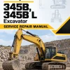Caterpillar CAT 345B, 345B L Excavator Service Repair Manual (9GS00001 and up)