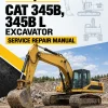 Caterpillar CAT 345B, 345B L Excavator Service Repair Manual (4SS00001 and up) Caterpillar CAT 345B, 345B L Excavator Service Repair Manual (4SS00001 and up)
