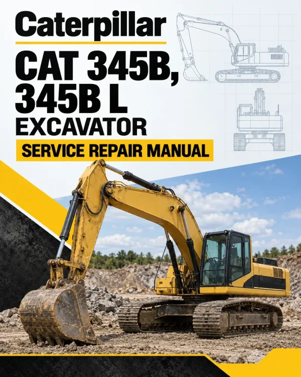 Caterpillar CAT 345B, 345B L Excavator Service Repair Manual (4SS00001 and up) Caterpillar CAT 345B, 345B L Excavator Service Repair Manual (4SS00001 and up)