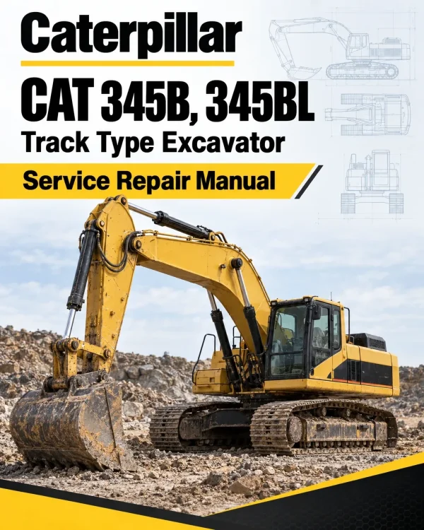 Caterpillar CAT 345B, 345BL Track Type Excavator Service Repair Manual (5WS00001 and up) Caterpillar CAT 345B, 345BL Track Type Excavator Service Repair Manual (5WS00001 and up)