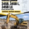 Caterpillar CAT 345B, 345B L, 345B LC Excavator Service Repair Manual (BFG00001 and up) Caterpillar CAT 345B, 345B L, 345B LC Excavator Service Repair Manual (BFG00001 and up)