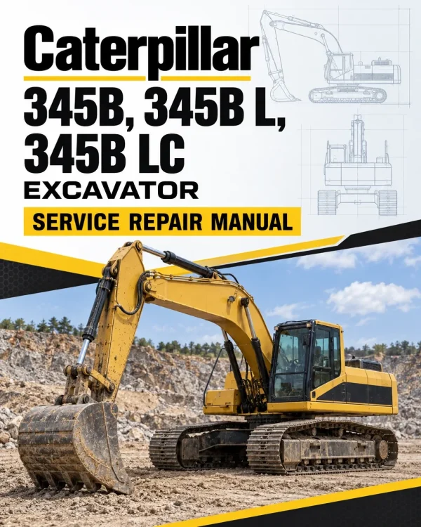 Caterpillar CAT 345B, 345B L, 345B LC Excavator Service Repair Manual (BFG00001 and up) Caterpillar CAT 345B, 345B L, 345B LC Excavator Service Repair Manual (BFG00001 and up)