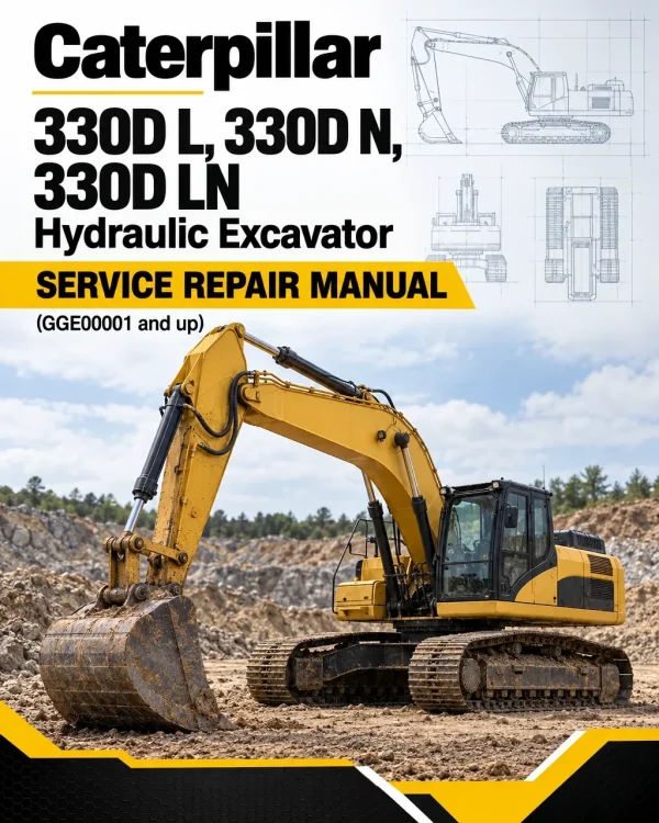 Caterpillar CAT 330D L, 330D N, 330D LN Hydraulic Excavator Service Repair Manual (GGE00001 and up)