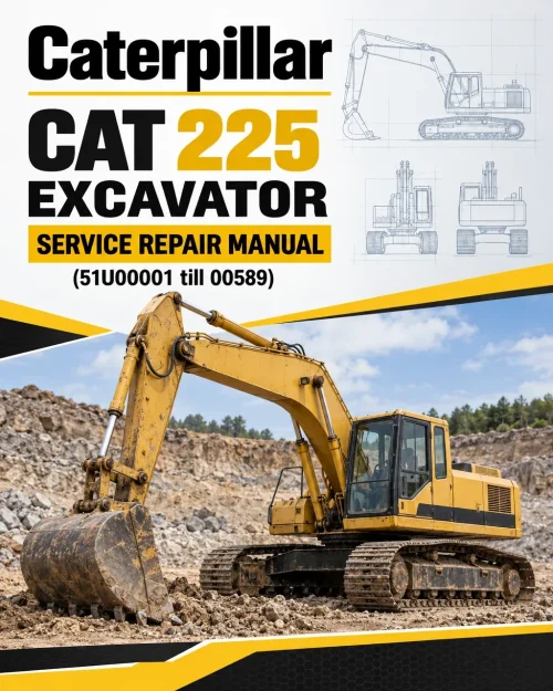 Caterpillar CAT 225 Excavator Service Repair Manual (51U00001 till 00589) Caterpillar CAT 225 Excavator Service Repair Manual (51U00001 till 00589)