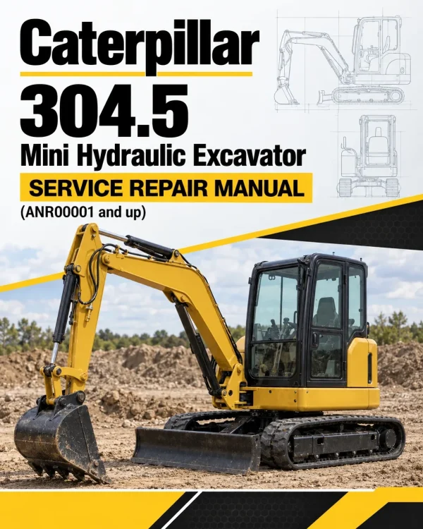 Caterpillar CAT 304.5 Mini Hydraulic Excavator Service Repair Manual (ANR00001 and up)