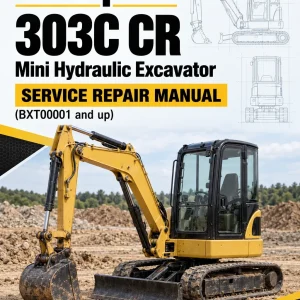 Caterpillar CAT 303C CR Mini Hydraulic Excavator Service Repair Manual (BXT00001 and up)