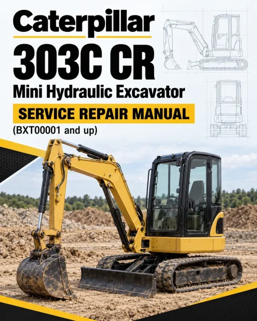 Caterpillar CAT 303C CR Mini Hydraulic Excavator Service Repair Manual (BXT00001 and up) Caterpillar CAT 303C CR Mini Hydraulic Excavator Service Repair Manual (BXT00001 and up)
