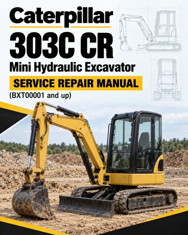 Caterpillar CAT 303C CR Mini Hydraulic Excavator Service Repair Manual (BXT00001 and up) Caterpillar CAT 303C CR Mini Hydraulic Excavator Service Repair Manual (BXT00001 and up)