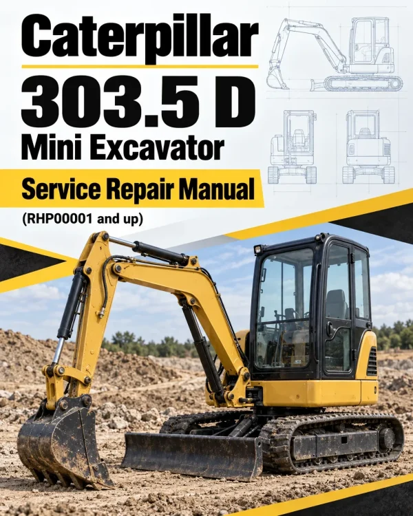 Caterpillar CAT 303.5 D Mini Excavator Service Repair Manual (RHP00001 and up) Caterpillar CAT 303.5 D Mini Excavator Service Repair Manual (RHP00001 and up)