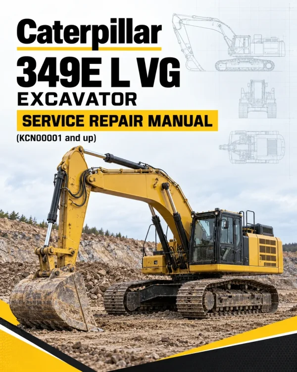 Caterpillar CAT 349E L VG Excavator Service Repair Manual (KCN00001 and up)