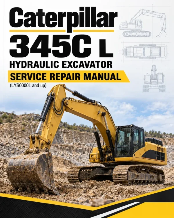 Caterpillar CAT 345C L Hydraulic Excavator Service Repair Manual (LYS00001 and up)