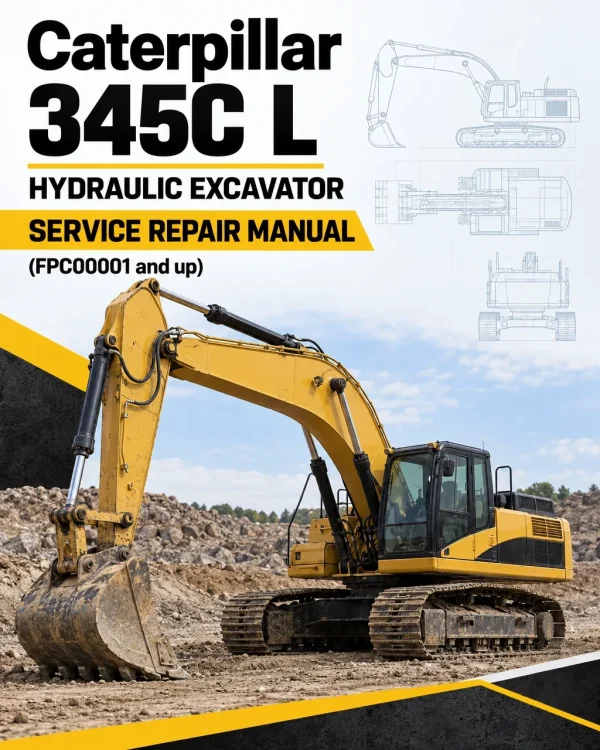 Caterpillar CAT 345C L Hydraulic Excavator Service Repair Manual (FPC00001 and up)