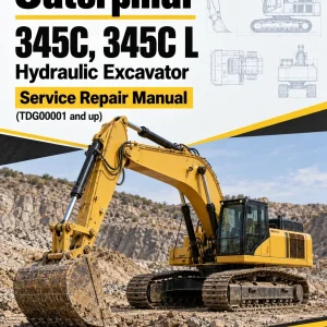 Caterpillar CAT 345C, 345C L Hydraulic Excavator Service Repair Manual (TDG00001 and up)
