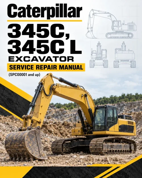Caterpillar CAT 345C, 345C L Excavator Service Repair Manual (SPC00001 and up)