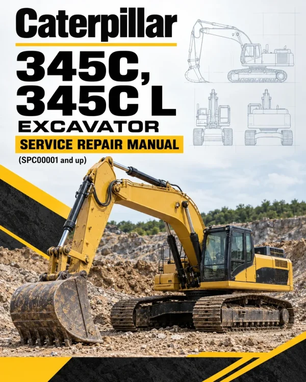 Caterpillar CAT 345C, 345C L Excavator Service Repair Manual (SPC00001 and up) Caterpillar CAT 345C, 345C L Excavator Service Repair Manual (SPC00001 and up)