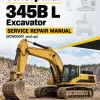 Caterpillar CAT 345B L Excavator Service Repair Manual (9CW00001 and up)