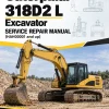 Caterpillar CAT 318D2 L Excavator Service Repair Manual (HAH00001 and up)