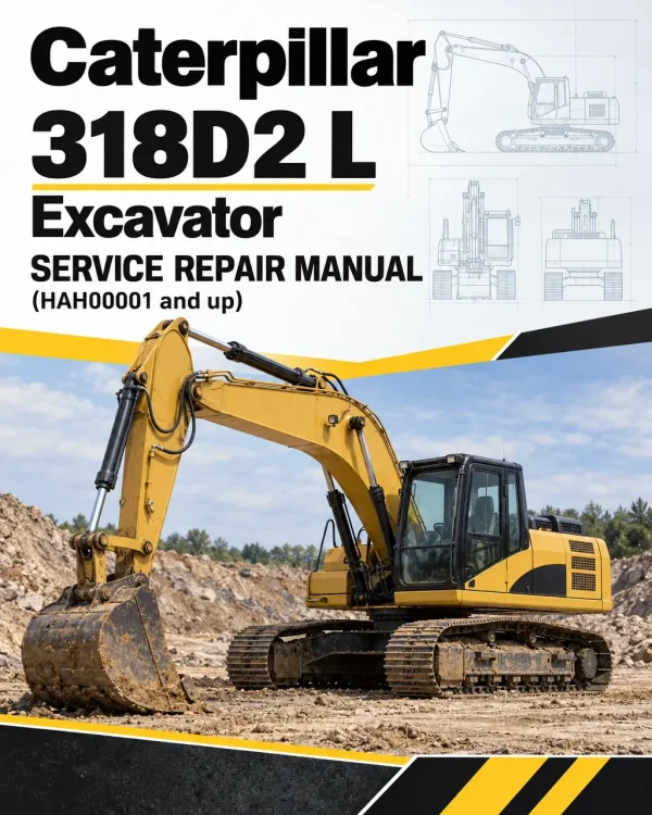 Caterpillar CAT 318D2 L Excavator Service Repair Manual (HAH00001 and up)