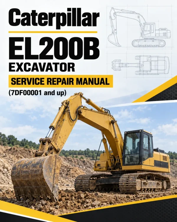 Caterpillar CAT EL200B Excavator Service Repair Manual (7DF00001 and up) Caterpillar CAT EL200B Excavator Service Repair Manual (7DF00001 and up)